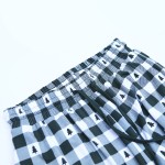 女士睡眠服供应商-定制成人睡衣长袖配套圣诞竹纤维套装