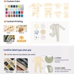 婴儿连体衣工厂-高品质定制纯色有机竹纤维氨纶睡衣