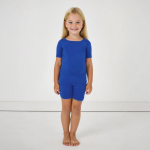 儿童睡衣套装工厂-定制夏季竹纤维两件套短袖透气