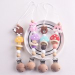 婴儿安抚奶嘴厂家-手工可爱卡通花防掉落硅胶配牙胶