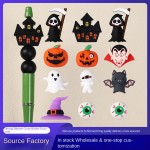 安抚奶嘴链厂家-26个英文字母15mm DIY牙胶手链柔软木制