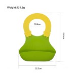 婴儿围兜厂家-定制Logo图案热销硅胶可调尺寸高品质