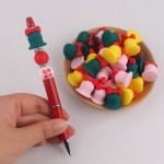 硅胶珠供应商-跨境新款3D焦点珠双色心形散珠