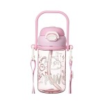 吸管杯工厂-270ml PP便携大口径配吸管给儿童