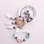 安抚奶嘴链供应商-秋冬防掉落硅胶牙胶链批发