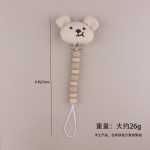 安抚奶嘴链工厂-卡通水果防掉落硅胶配雏菊链玩具