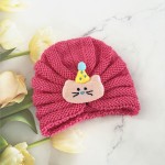 帽子围巾套装工厂-新生儿针织无檐帽围巾套装可爱保暖儿童冬季