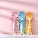 儿童牙刷厂家-婴儿卡通牙刷5D软毛三面