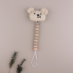 安抚奶嘴链工厂-卡通水果防掉落硅胶配雏菊链玩具