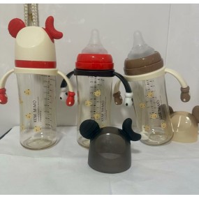 Feeding Bottle Manufacturer - BPA Free 150ml with Handle 280ml with Straw Animal Pattern