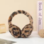 耳罩工厂-新款豹纹毛绒柔软保暖小丑防风耳罩给儿童