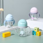 餐具供应商-卡通角色塑料吸管杯和水瓶婴儿友好