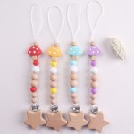 婴儿安抚奶嘴夹厂家-批发可爱榉木舒适防掉落珠