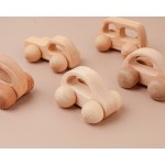 蒙特梭利玩具厂家-11件手工有机硅胶木鸟大象吊坠