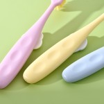 婴儿牙刷供应商-柔软三面给儿童4-12岁训练配三重刷毛