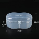 存储盒供应商-透明三角形塑料PP盒用于婴儿牙胶