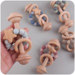 牙胶玩具工厂-柔软榉木硅胶新生儿护理礼品音乐风格