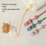 安抚奶嘴链厂家-小卡通蘑菇防掉落配五角星夹