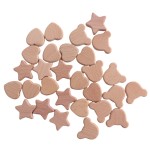 木制玩具工厂-5件套柔软木制牙胶礼品套装给新生儿男女通用