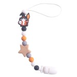 安抚奶嘴链供应商-秋冬防掉落硅胶牙胶链批发