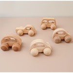 蒙特梭利玩具厂家-11件手工有机硅胶木鸟大象吊坠