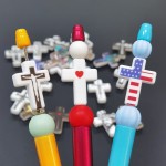 珠宝制作工厂-新款3D圣诞DIY串珠手链配件批发