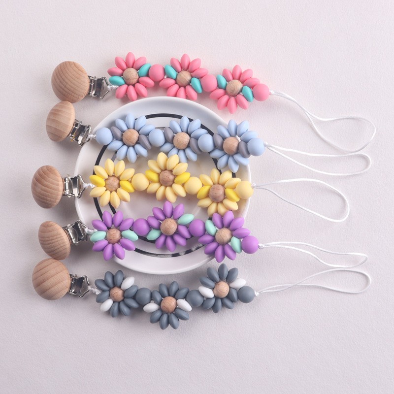 安抚奶嘴链厂家-可爱卡通老鼠防掉落配蝴蝶结牙胶必备