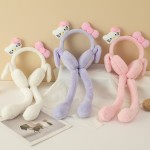 女士耳罩工厂-可爱可动气囊兔耳冬季保暖耳部保护