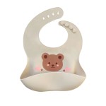 防水围兜工厂-给男孩女孩米奇米妮印花长袖PU材质