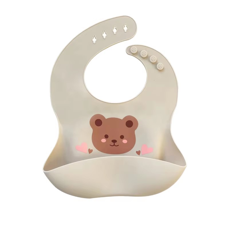 防水围兜工厂-给男孩女孩米奇米妮印花长袖PU材质