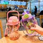 吸管杯工厂-270ml PP便携大口径配吸管给儿童