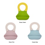 婴儿围兜厂家-定制Logo图案热销硅胶可调尺寸高品质