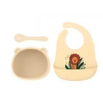 硅胶围兜供应商-2021可爱卡通可调防水婴幼儿喂养