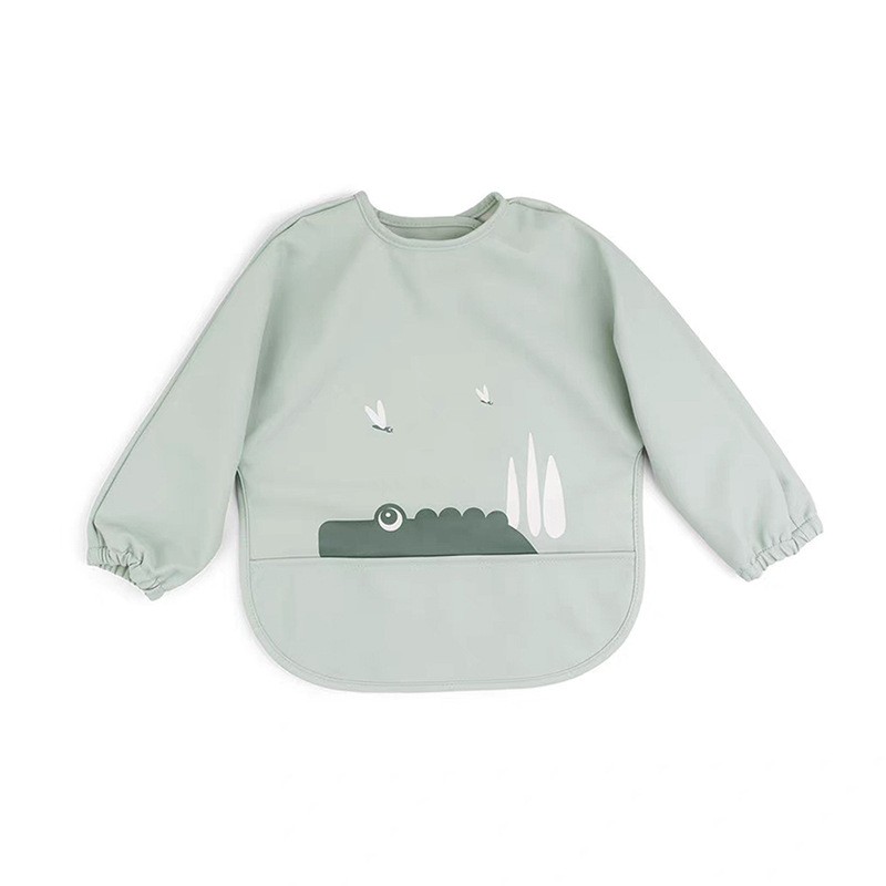 一次性围兜工厂-无纺布喂养卡通印花防水便携