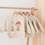 婴儿围兜供应商-代工硅胶配按扣闭合可定制按扣闭合