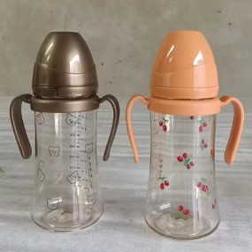 Sippy Cup Supplier - Handle with Straw Ball Anti-Fall Anti-Flatulence for Comfortable Drinking