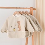 婴儿围兜供应商-代工硅胶配按扣闭合可定制按扣闭合