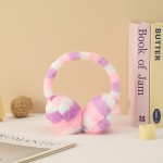 冬季耳罩工厂-跨境保暖可伸缩彩虹毛绒加厚批发