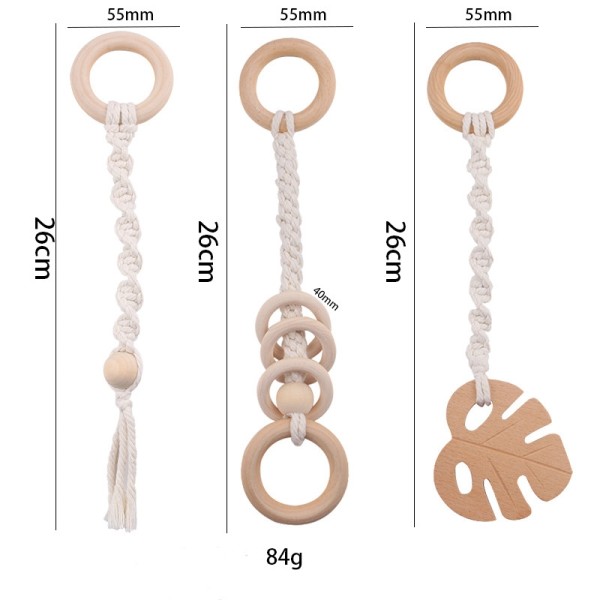 安抚奶嘴夹供应商-可咀嚼柔软硅胶配木制婴儿牙胶玩具