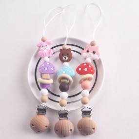 Baby Pacifier Manufacturer - Handmade Cute Cartoon Flower Anti-Drop Silicone with Gum