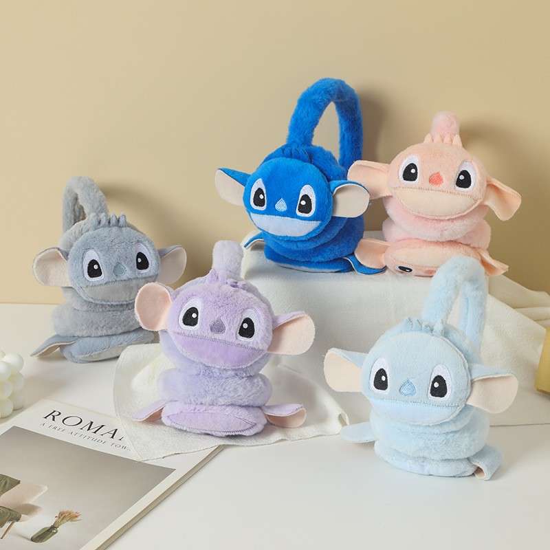 冬季耳罩厂家-可爱卡通毛绒耳罩保暖防寒给学生