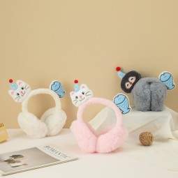 耳罩工厂-秋冬保暖毛绒企鹅可爱折叠户外骑行防寒