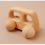 蒙特梭利玩具厂家-11件手工有机硅胶木鸟大象吊坠