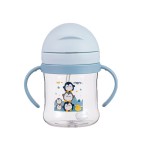 餐具供应商-卡通角色塑料吸管杯和水瓶婴儿友好