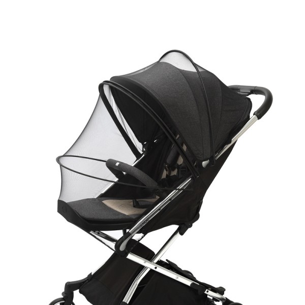 婴儿车蚊帐工厂-双拉链摇篮罩