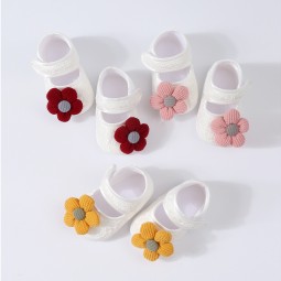 幼儿鞋工厂-花朵防滑软底轻便