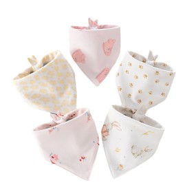 Triangle Towel Manufacturer - Newborn Double Combed Cotton Scarf