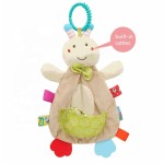 安抚玩具供应商-动物毛巾摇铃0-12个月礼品