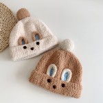 羊毛帽工厂-纯色字母防风护耳