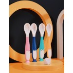 训练餐具供应商-扭弯叉勺硅胶